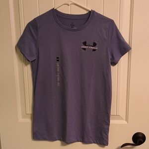 NWT Woman's XS Under Armour  Purple Short Sleeve Tee
